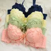 Japanese lingerie set thin embroidery push up bra set sexy lace underwear Floral bras for women bra and panty bh