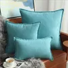 suede cushion cover solid colors 60cm funda cojin decorative blue grey sofa chaise throw pillow case 45cm cojines