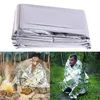 응급 담요 Lifesave 드라이 야외 응급 처치는 열 따뜻한 열 구조 마일 라 (Mylar) 키트 Bushcraft 치료 캠프 공간 포일 생존