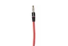 Câbles rouges de remplacement de 3,5 mm pour écouteurs de studio avec commande de conversation et extension de micro audio AUX mâle à mâle