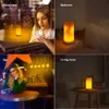 Flame LED effect fire light waterproof indoor and outdoor flash mode simulation 3 magnetic flame LED USB charging light