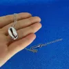 Металлическое ожерелье из колье серебряного золота ожерелья для оболочки подвески женские ожерелья Sumer Beach Fashion Jewelry 380164