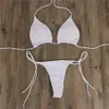 2019 Europa e Stati Uniti nuovo bikini tinta unita cravatta multicolore costume da bagno sexy da donna diviso bikini sexy regolabile da donna b9087517