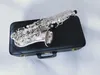 NOUVEAU Yanagisawa S-901 Colbved Colvée Bbtune Silver Silver Silver Soprano Saxophone Instrument pour étudiants en cas de cas