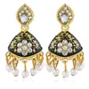 Fashion-Retro Pearls diamonds dangle earrings for women colorful crystal chandelier earring girl fashion holiday jewelry free shipping