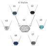 Druzy Stone necklaces Dangle Earrings Geometric Natural stone Pendant Charm Bracelet Rings For women Girls Fashion Jewelry in Bulk GB1181
