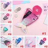 Kids Purses Newest Summer Baby Girls Mini Princess Purses Lovely Sequins Fishtail Cross-body Bags Candies Colorful Coin Bags Gifts