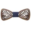 New Wood Bow Tie Mens Wooden Bow Ties Gravatas Corbatas Business Butterfly Cravat Party Ties For Men Wood8070197