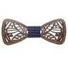 New Wood Bow Tie Mens Trä Bow Slipsar Gravatas Corbatas Business Butterfly Cravat Party Slipsar För Män Trä