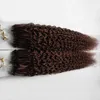 AFRO Kinky вьющиеся волосы наращивание волос Micro кольца 1G бразильские Virgin Hair 200G Kinky Curly Micro Beads Links Remy Extensions