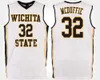 Ita State Shockers College＃32 Markis McDuffie＃33 Conner Frankamp Basketball Jerseys Mensed Custom Any Number Name