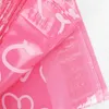 28 * 42cm Pink Heart pattern Plastic Post Bags Poly Mailer Self Sealing Mailer Packaging Processure Courier express bag