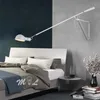 Nordic Wandleuchten Art Deco Eisen Led Wandleuchte für Schlafzimmer Leuchte Wandlampen Wandleuchte Drehbarer langer Arm E27 Lamp279N