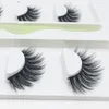 3pairs/lot 3d faux mink hair natural congry cross conger sharm eye eye lashes makeup beauty extension with green box