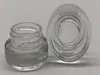 500 X 3G Traval Small Cream Make Up Glass Jar with Aluminium Lids White Pe Pad 3CC 110oz Cosmetic Packaging Glass Jar1194764