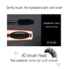 Mascara 4D Silk Fiber Lash Vattentät Rimel 3D för ögonfransförlängning Svart tjocka förlängning av kosmetikverktyg