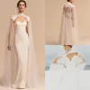 Il nuovissimo tulle lungo collo alto da sposa mantella giacca di pizzo bolero avvolgere bianco avorio donna accessori da sposa su misura156R