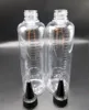PET 230ml liquid bottle with off cap graduation bottle silk printing for hair gel 5392342