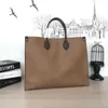 factory wholesale top quality genuine leather bag onthego handbag women handbag fashion large duplex printing different style tote