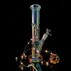 Reanice Hookah 14.5mm Glass Bong Colors Bongs 수제 버버 애쉬 포수 벌집 지점 Dabber Rig Recycler Water Pipe Cant Bubbler Ice