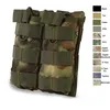 Tactical Mag Double Magazine Pouch Molle Bag Vest 액세서리 위장 위장 팩 카트리지 클립 캐리어 Ammo Holder Airsoft Gear No11-530