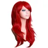 70 см свободные волны синтетические парики для женщин косплей парик блондинка синий красный розовый серый фиолетовый волосы для вечеринки человека Хэллоуин Рождественский подарок