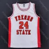 2020 New Fresno State Bulldogs FSU College Basketball Jersey NCAA Herren White todos costuraram e bordados do tamanho da juventude