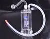 5-calowy Mini Szkło Bong Inline Perc Dab Rig Heady Glass Water Rury LED MAŁY Zlewki Bong DAB Oil platformy z 10mm szklanym wąż rurowy olej