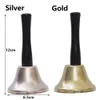 Goldsilver School Restaurant Service El Reception Call Christmas Handbell Service Ręce Jingle dzwonki Xmas Decor7515370