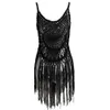 Sexy Women Crochet Bikini Cover Dress Tassel Fringe Hollow Out Knitted Swimwear Swimsuit Beachwear Black Saida De Praia