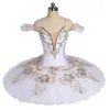 Vit Professionell Ballett Tutu Steg Slitage Vuxen Svan Lake Performance Dancewear Kvinnor Ballett Dance Tävling Kostymer Tjejer Ballett Kjol