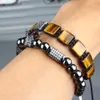 Nya Smycken Armband Män och Kvinnor Crown Macrame Bröllopsstil Charm Armband Bangles Justerbar Tillbehör Present