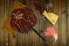 Ventagli decorativi da matrimonio dorati fatti a mano Ventaglio con maniglia per costume da ballo tradizionale cinese