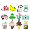 14 Styles Baby Silicone Teethers Toy Dinosaur Hedgehog Cactus Elephant Horse Ice Cream Comforter Toys Newborn Teething Stick M582