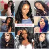 Brasiliansk Virgin Hair Body Wave Wig 13x6 Lace Front Wig med Baby Hair Pre Plocked Body Wave Lace Front Human Hair Wigs