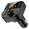BT36Bカー充電器FMトランスミッターハンズフリーオレンジLEDスクリーンノイズエリミネーション機能Bluetooth 5.0 MP3プレーヤー