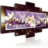 Modern Abstract Flowers Home Decor Magnolia Flowers Decorative Oil Painting on Canvas Wall Art Picture for Living RoomNo Frame248i