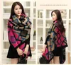 Wholesale- designer knitted double-sided dual-use scarf warm thick air conditioning shawl high-grade imitation cashmere fashion wild tassel