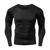 Ontwerper heren T-shirts collectie Sneldrogend compressieshirt Lange mouwen Trainingst-shirt Zomer Fitnesskleding Effen kleur Bodybuild Gym Crossfit