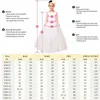 Princess Backless Lace Ball Gown Flower Girls Dresses Champagne Applique Kids Pageant Gowns Little Girl Birthday Party Dresses252b