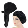 Бархатная шапочка Durag And Bonnet, комплект из 2 предметов, женская шапочка для сна и мужская шапочка Doo Rag, удобная бархатная шапочка для сна