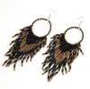 Bohemia Earring Ethnic Seed Beads Tassel Earrings Vintage Boho Ear Jewelry Boutique Women Girls Accessories 8 Designs Wholesale DHW3829