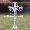 Novo acrílico cristal grande antigo decorativo do vintage em pé de casamento tealight vela titular decor389