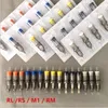 10 Stks Wegwerp Tattoo Naalden RL / RS / M1 / ​​RM Semi Permanente Make-up Tattoos Cartridge Needle