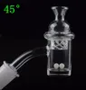 New 5mm Thick Bottom Quartz Banger Nail with cyclone Spinning Carb Cap & Terp Pearl 10mm 14mm 18mm Female Male For Glass Bongs