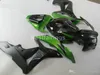 Injektionsgjutning Gratis Anpassa Fairings för Honda CBR600RR 2007 2008 Green Black Fairing Kit CBR600RR 07 08 LL08