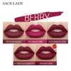 SACE LADY 19 pièces ensemble de rouge à lèvres liquide mat imperméable longue durée ensemble de rouge à lèvres rouge nu cosmétiques 3032017