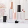 5ML Lips Gloss Containers Bottle Empty Square LipGloss Tube Makeup Lip Oil Container Plastic Tubes Black Rose Gold