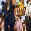 Dames Winter Jumpsuit Rits Skipak Warm Snowsuit Buitensportbroek Waterdicht TY66168T