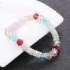 Novos 10 pçs / lote de vidro de cristal braceletes Lucky Charms Bangle Presente